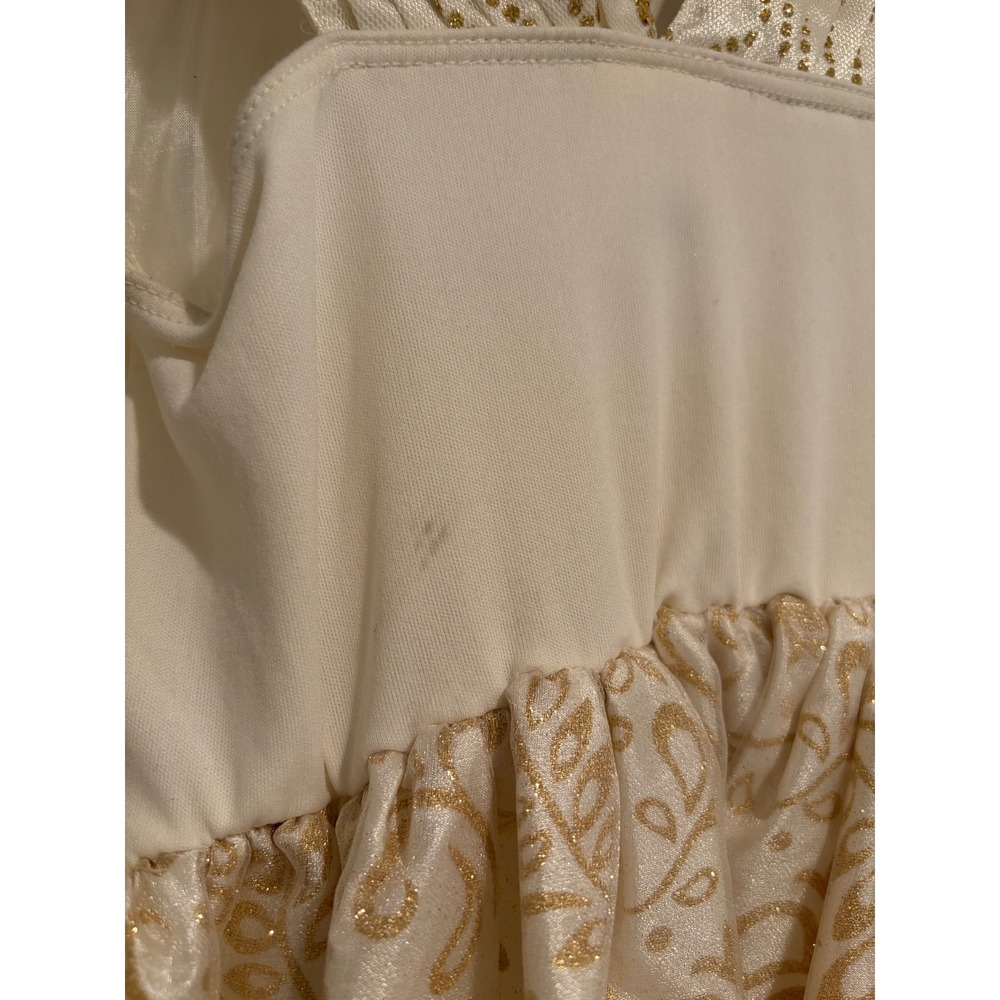 Disney Rapunzel Princess Costume Dress Girls size 10 Cream Gold Purple Tangled - Picture 12 of 14